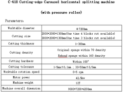 C-618 Τελευταία τεχνολογία οριζόντιας μηχανής διαίρεσης Carousel (με κυλίνδρο πίεσης)