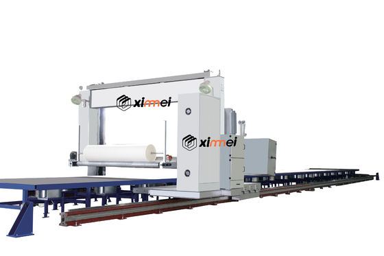 C517 Μονάδα κοπής Moving On Linear Motion Guide Long Block Foam Splitting to Slim Sheet Οριζόντια μηχανή κοπής