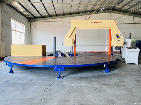 Αυτόματη περιστρεφόμενη σφουγγάρι Cnc αφρό κόπτης οριζόντια διαίρεση καρουζέλου αναρρόφηση