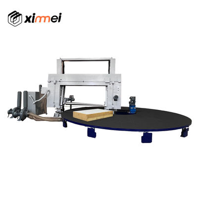 C-618 High-End Round Worktable Carousel Horizontal Band Μαχαίρι κόψιμο Μηχανή και ήσυχη λειτουργία PU Foam μπλοκ