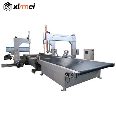 Μηχανή κοπής σφουγγαριού Vertical Band Knife PLC HMI Control Foam Block Trimming Splitting to Strip EPE PU Isolation Cotton Scourer EVA Rock Wool Honeycomb Paper Board Coconut Fiber χωρίς σχεδίαση CAD